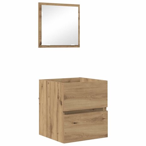Badkamerkast Artisan Eiken 41 x 38.5 x 45 cm Bewerkt hout 2