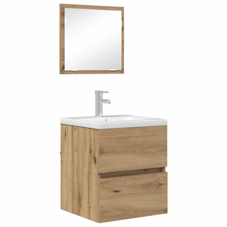 Badkamerkast Artisan Eiken 41 x 38.5 x 45 cm Bewerkt hout 3