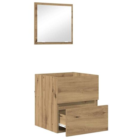 Badkamerkast Artisan Eiken 41 x 38.5 x 45 cm Bewerkt hout 5