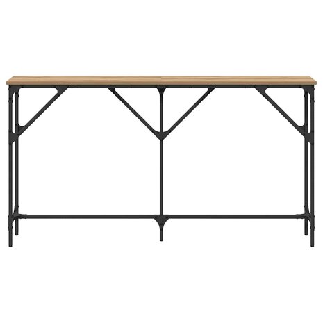 Wandtafel artisanaal eikenkleurig 140 x 23 x 75 cm 5