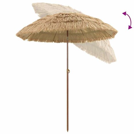 Strandparasol Bruin Ø 160 x 196 cm Staal 6