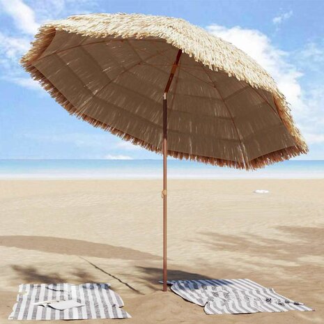 Strandparasol Bruin Ø 265 x 267 cm Staal 3