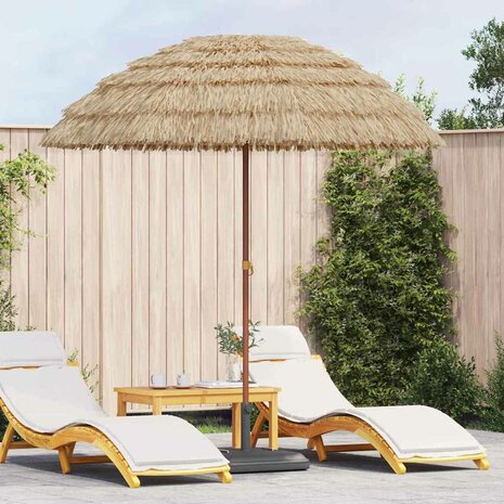 Strandparasol Bruin Ø 206 x 209.5 cm Staal 1