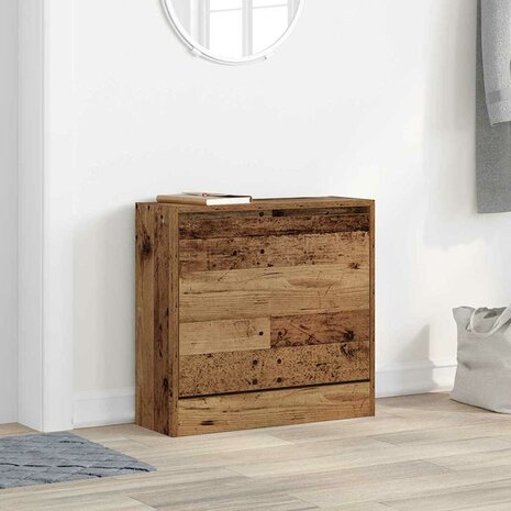 Schoenenkast met opslag Oud Hout 60 x 21 x 57 cm Bewerkt hout 1