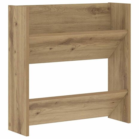 Wand Schoenenkast Anders artisanaal eikenkleurig Bewerkt hout 2