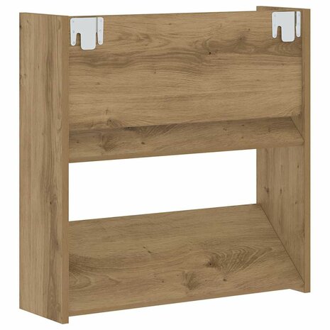 Wand Schoenenkast Anders artisanaal eikenkleurig Bewerkt hout 7