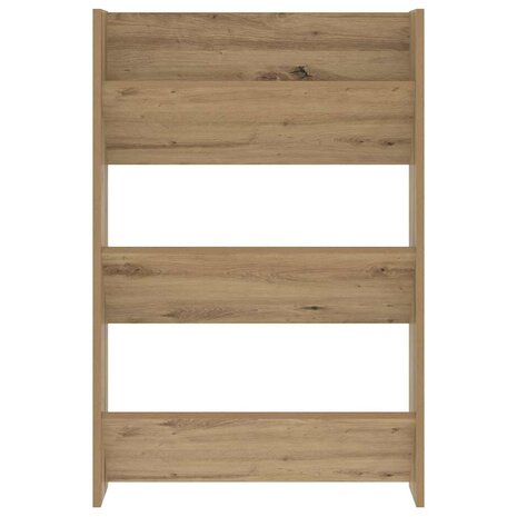 Wand Schoenenkast Anders artisanaal eikenkleurig Bewerkt hout 5