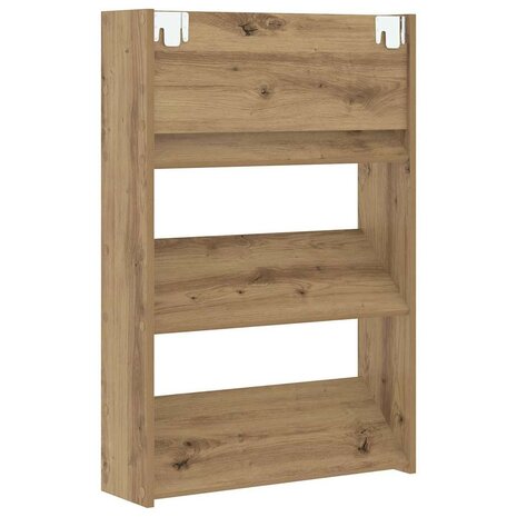 Wand Schoenenkast Anders artisanaal eikenkleurig Bewerkt hout 7