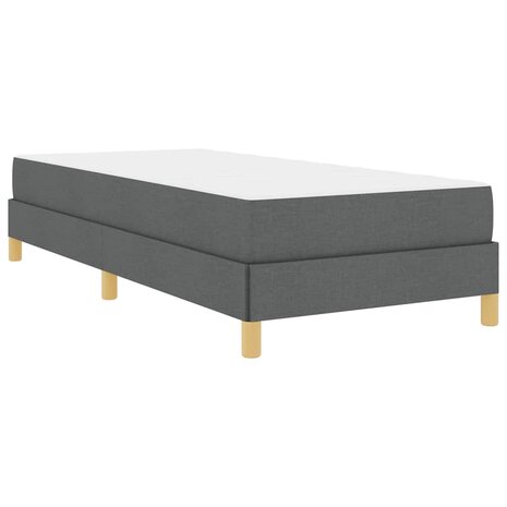 Boxspring bed Donkergrijs en Bruin 80 x 200 cm 2