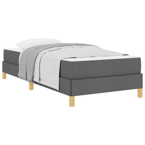 Boxspring bed Donkergrijs en Bruin 80 x 200 cm 3