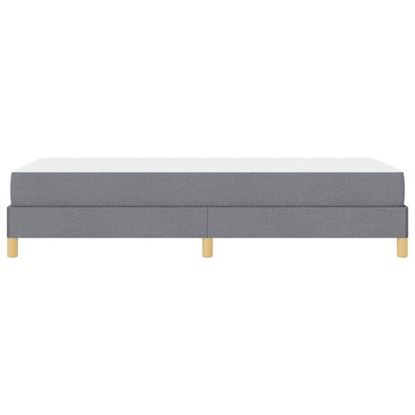 Boxspring bed Lichtgrijs en Bruin 90 x 190 cm 6