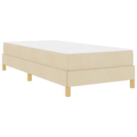 Boxspring bed Crème en bruin 90 x 190 cm 2