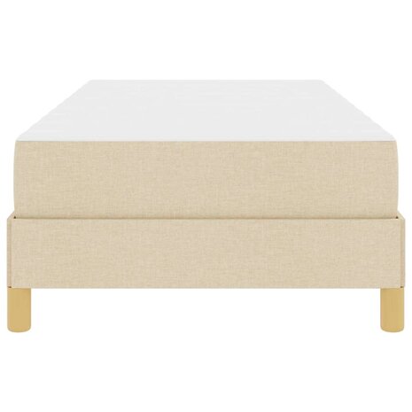 Boxspring bed Crème en bruin 90 x 190 cm 6