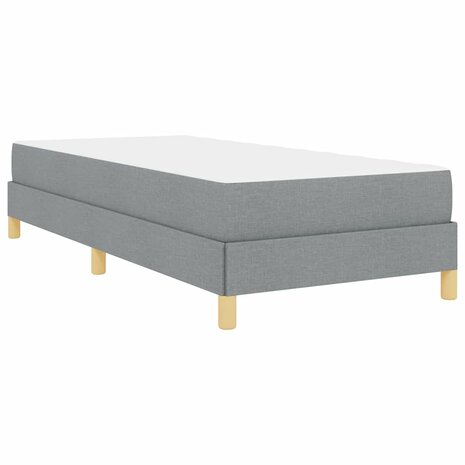 Boxspring bed Lichtgrijs en Bruin 90 x 200 cm 8