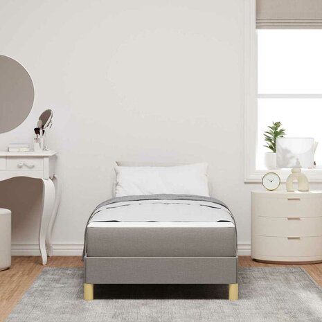 Boxspring bed Taupe en Bruin 90 x 200 cm 4