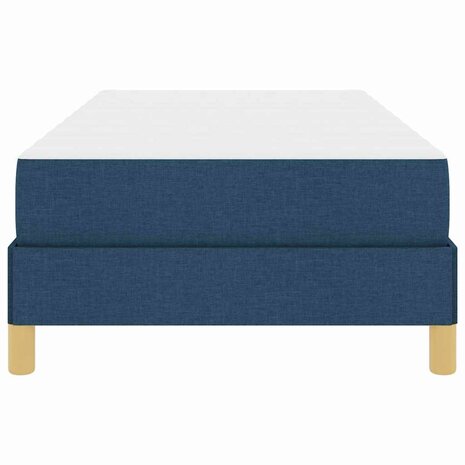 Boxspring bed Blauw en Wit 100 x 200 cm Schuim 6