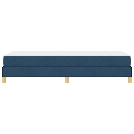 Boxspring bed Blauw en Wit 100 x 200 cm Schuim 7