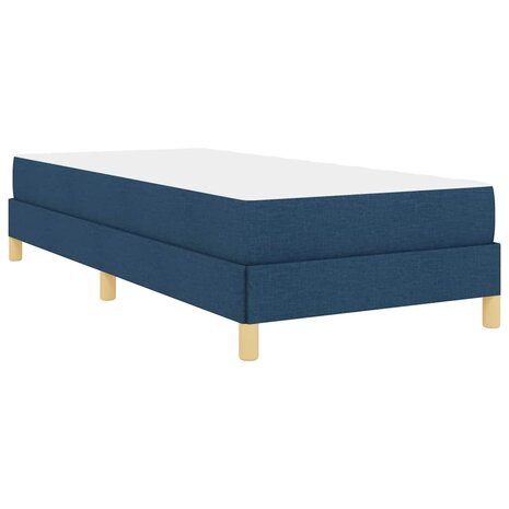 Boxspring bed Blauw en Wit 100 x 200 cm Schuim 8