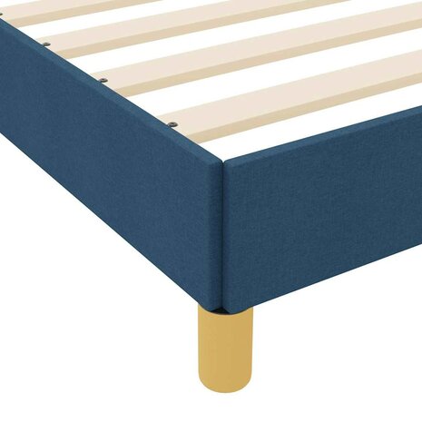 Boxspring bed Blauw en Wit 100 x 200 cm Schuim 9