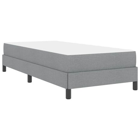Boxspring bed met matras Lichtgrijs 80 x 200 cm Stof 8