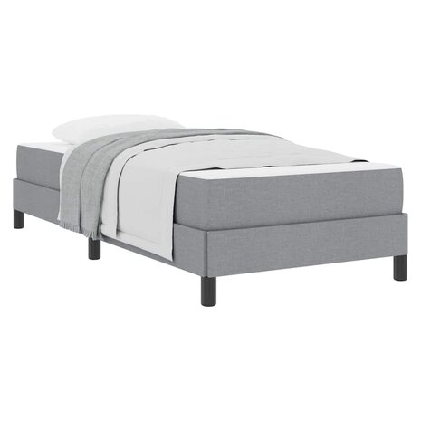 Boxspring bed met matras Lichtgrijs 90 x 190 cm Stof 3