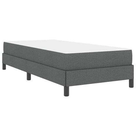 Boxspring bed met matras Donkergrijs 90 x 190 cm Stof 8
