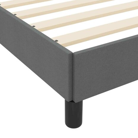 Boxspring bed met matras Donkergrijs 90 x 190 cm Stof 9