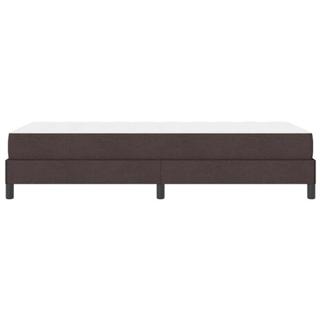 Boxspring bed met matras Donkerbruin 90 x 190 cm Stof 7