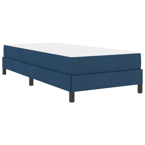 Boxspring bed met matras Blauw 90 x 190 cm Stof 2