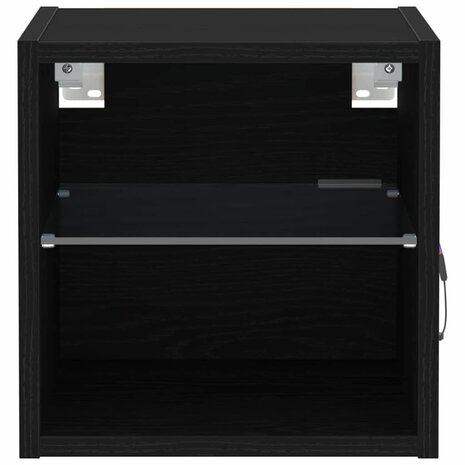 TV-kast Zwart 30 x 28.5 x 30 cm Bewerkt hout 6