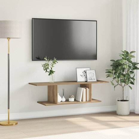 TV-kast Bruin 103 x 30 x 26,5 cm Bewerkt hout 1