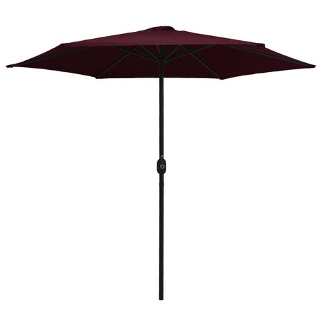Parasol met aluminium paal 270x246 cm bordeauxrood 2