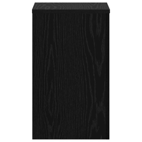 Plantenstandaard 2 pcs Zwart eiken 30 x 30 x 50 cm Bewerkt hout 7