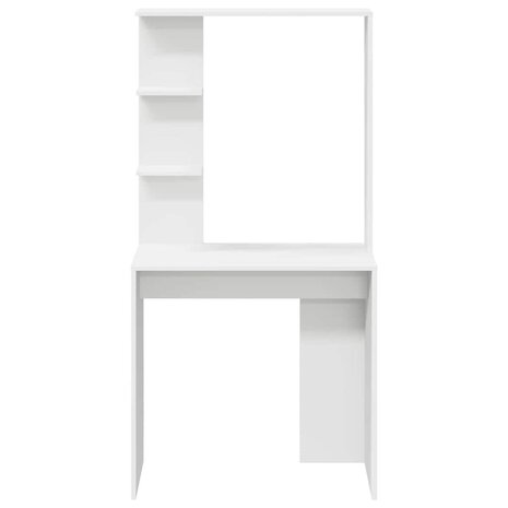 Bureau met plank Wit 78.5 x 37 x 154.5 cm Bewerkt hout 5