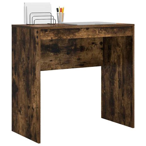 Bureau Gerookt eiken 80 x 40 x 76 cm Bewerkt hout 3