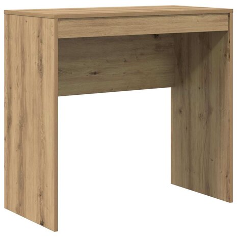 Bureau artisanaal eikenkleurig 80 x 40 x 76 cm Bewerkt hout 2