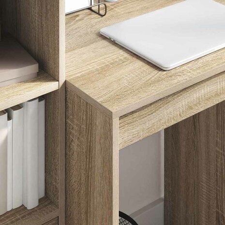 Bureau Sonoma eiken 60 x 50 x 76 cm Bewerkt hout 4