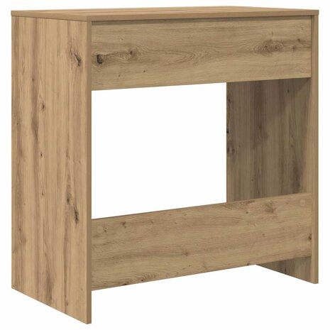 Bureau artisanaal eikenkleurig 77,5 x 43 x 79 cm Bewerkt hout 8