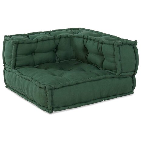 Poef modulair 140x70x36 stof groen 3