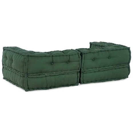 Poef modulair 140x70x36 stof groen 4