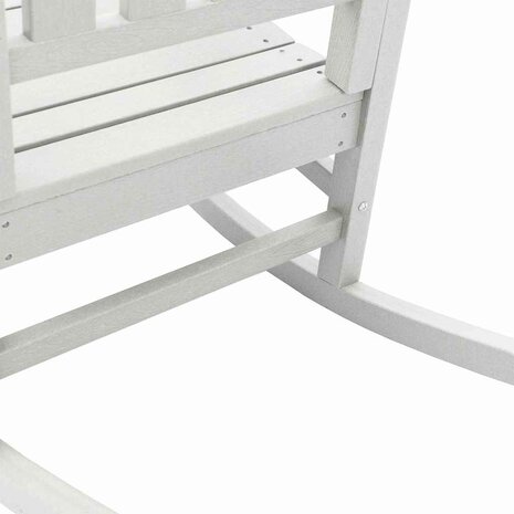 Tuin Schommelstoel Wit 70 x 92 x 108cm HDPE 7