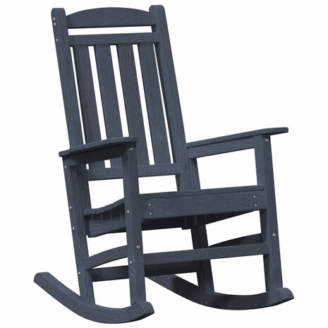 Tuin Schommelstoel Marineblauw 70 x 92 x 108cm HDPE 2