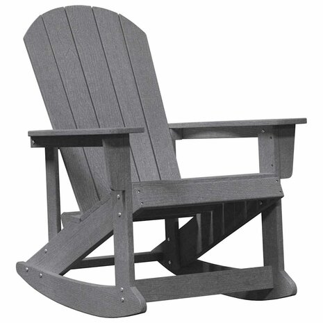 Adirondack Schommelstoel Lichtgrijs 73.5 x 92 x 90cm HDPE 2