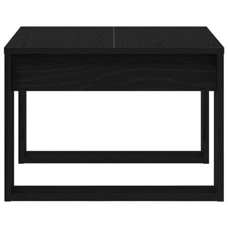 Salontafel Zwart eiken 50 x 50 x 35 cm Bewerkt hout 7