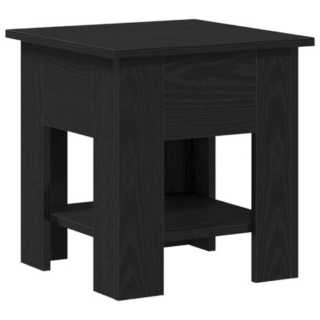 Salontafel Zwart eiken 40 x 40 x 42 cm Bewerkt hout 5