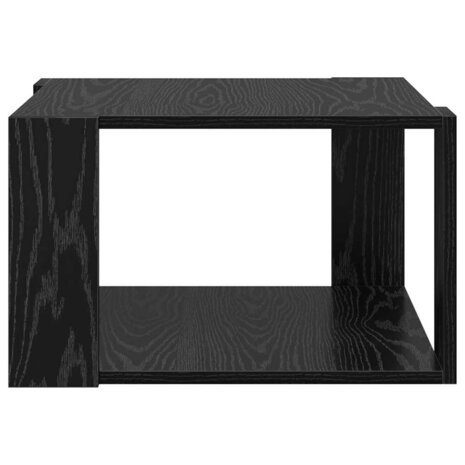 Salontafel Zwart eiken 51.5 x 51.5 x 30 cm Bewerkt hout 6