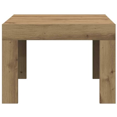 Salontafel artisanaal eikenkleurig Bewerkt hout 5