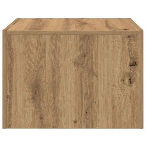 Salontafel artisanaal eikenkleurig Bewerkt hout 6