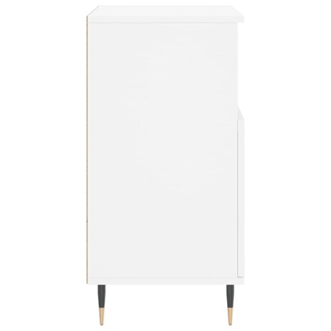 Dressoir 60x35x70 cm bewerkt hout wit 7