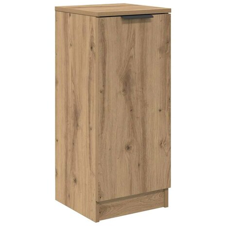 Dressoir artisanaal eikenkleurig 30 x 30 x 70 cm Bewerkt hout 2